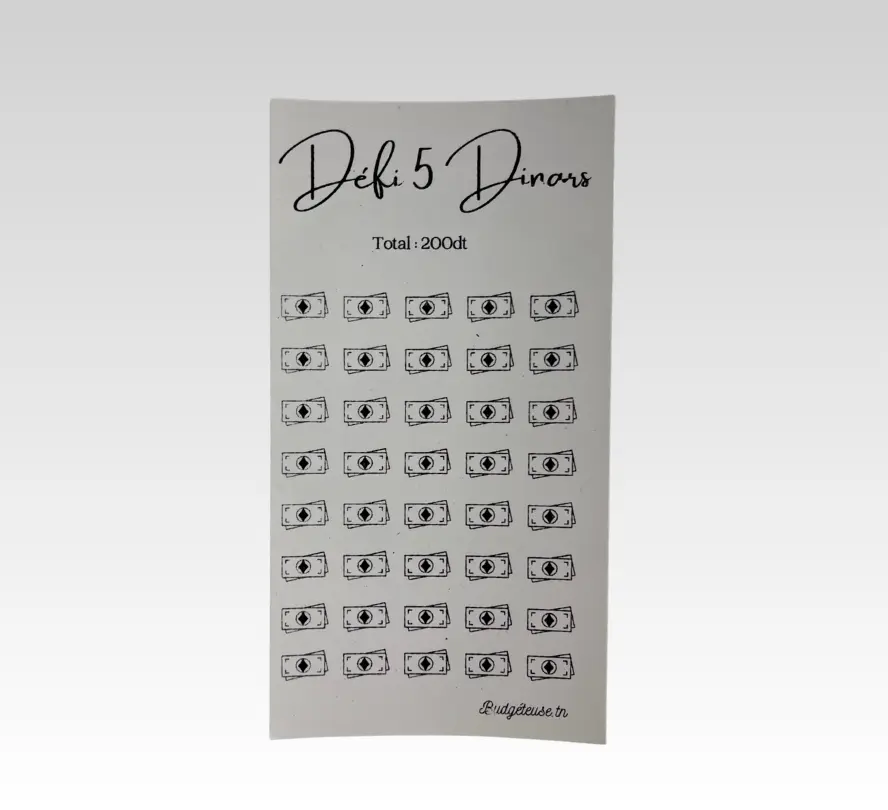 Défi 5 Dinars